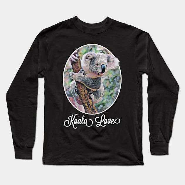 Koala Love Long Sleeve T-Shirt by HighBeautyXO